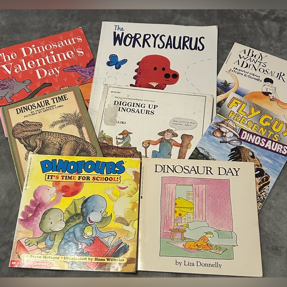 Lot Of 8 Dinosaur Themed Children’s Picture Books